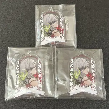 오란 피아 소와레 리본 타이 아크릴 플레이트 키체인 Himuka 3개