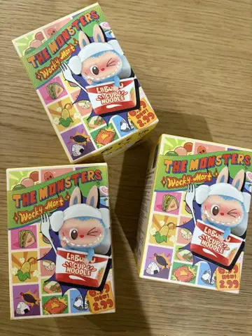 신상품 POPMART wackymart 피규어 3개 세트
