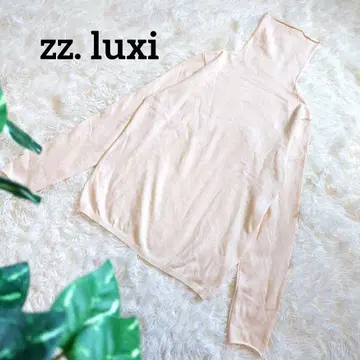 zz.luxi 터틀넥 니트 캐시미어 혼방 긴팔 상의 가을/겨울 부드러운
