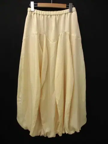 새상품급 엔폴드 24AW 웨이브 플리츠 벌룬 스커트 38