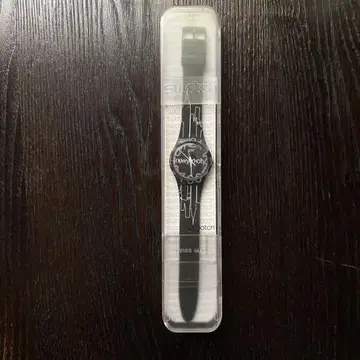Swatch New Swatch 블랙 러버 벨트