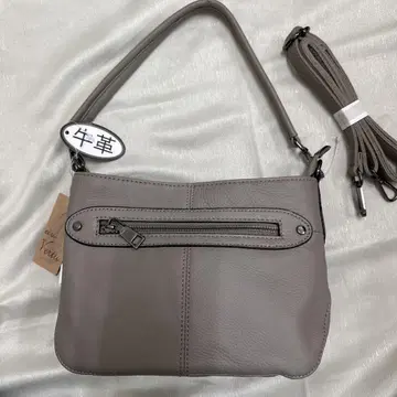 라이트 모카 소가죽 숄더백 소형 미사용 새상품 택 포함