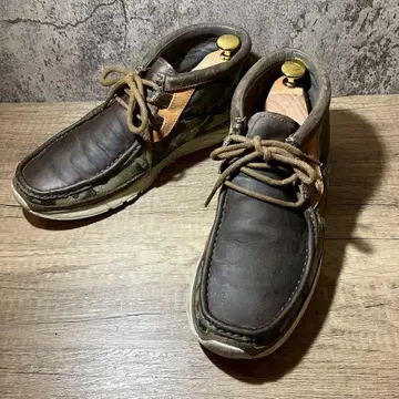 클락스 Clarks 처카 부츠 가죽 브라운
