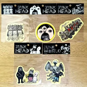 JUNK HEAD JUNK WORLD 스티커 5장 세트 히구치 유코