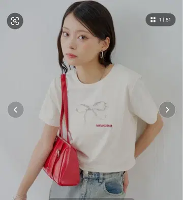 chico 레이스 리본 자수 치비 T 택 포함 새상품!