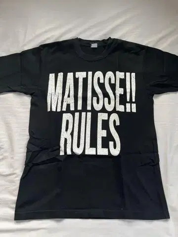 MATTISSEN RULES 블랙 티셔츠 S