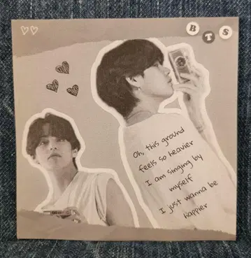 재고 2개. BTS 테테 메모장 20매 한국제 제작자 태현
