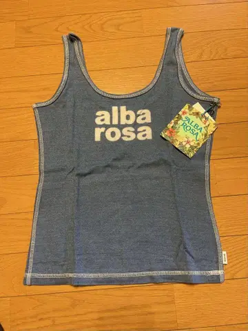 alba rosa 탱크탑 데님 블루