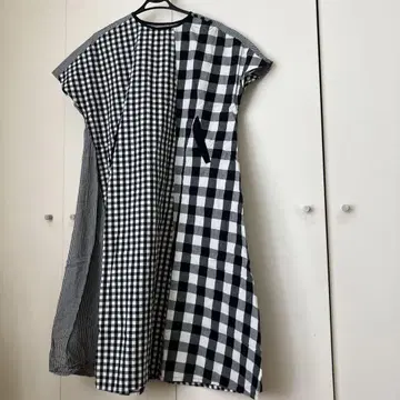 코네페예 깅엄 체크 마리메꼬 미즈이로 인드 loisir