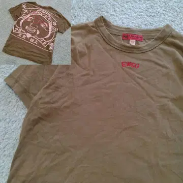 EViSU 에비수 YAMANE 뒷면 빅 프린트 티셔츠