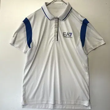 EA7 Emporio Armani 피케 셔츠 화이트/블루
