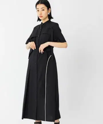 유나이티드 도쿄 셔츠 원피스 블랙 반팔