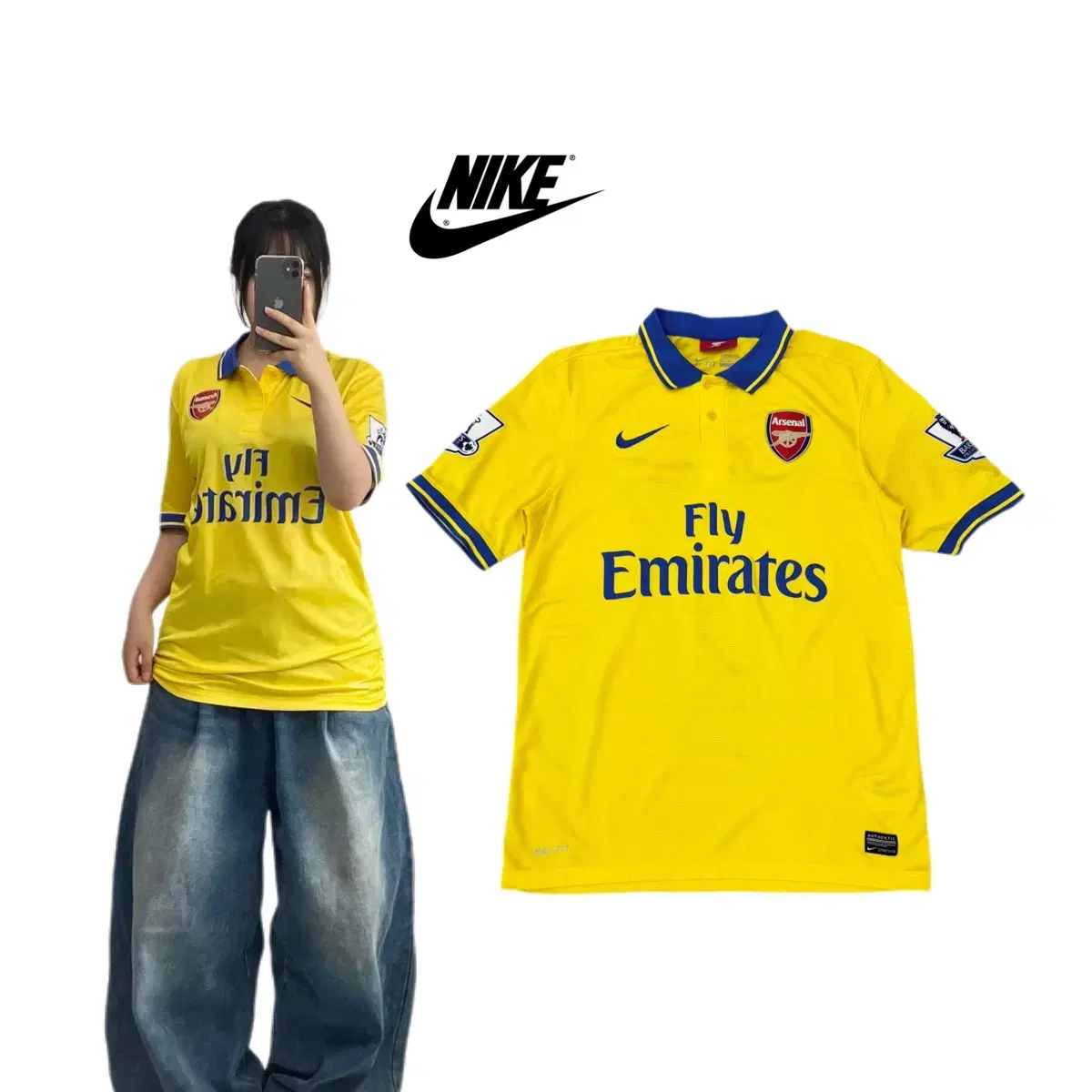 NIKE | 나이키 Nike Arsenal 13-14 Away Blokecore Football