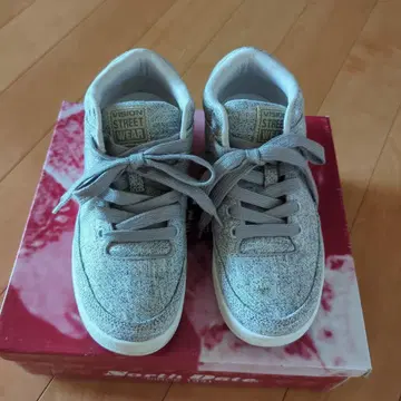 VISION STREET WEAR 하이컷 스니커즈 23.5cm 그레이