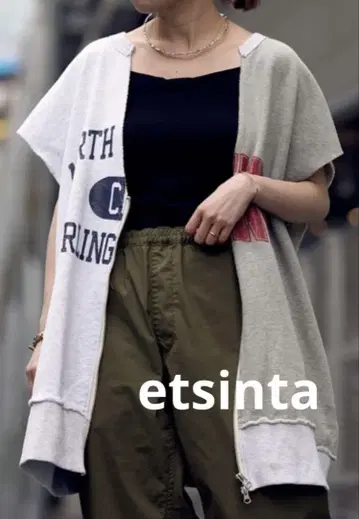 etsinta 리메이크풍 맨투맨 베스트 겉옷