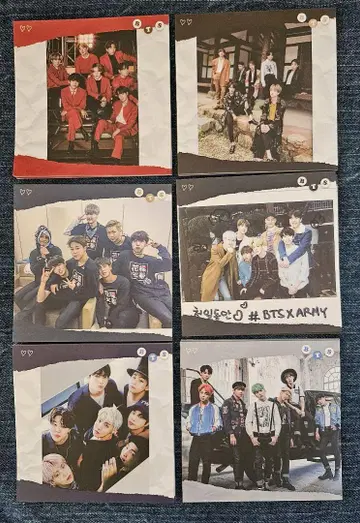 재고 4개. BTS 올 메모장 5장씩 30장 한국제 제작자