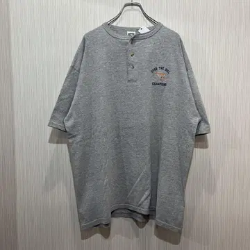 CottonDelux 구제 의류 90s USA제 헨리넥 XL 그레이