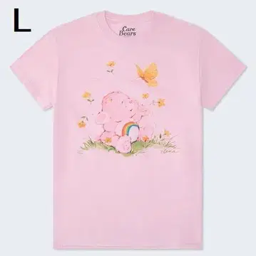 에어로포스텔 Care Bears 케어 베어 반팔 티셔츠 L 핑크