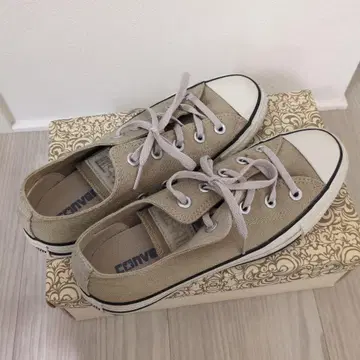 ALL STAR 베이지 스니커즈 로우 컷