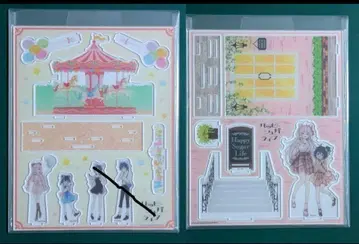 해피 슈가 라이프 해피 슈가 신작 아크릴 디오라마 놀이공원