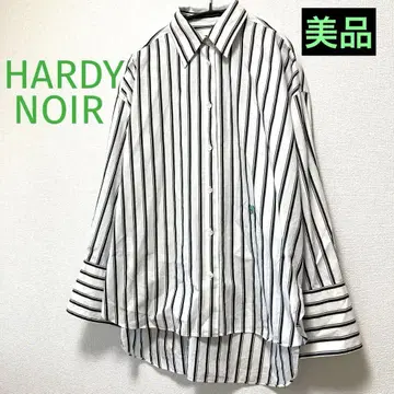 새상품급 아르디노아르 HARDY NOIR 스트라이프 오버 셔츠 일본제