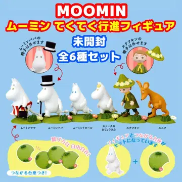 미개봉품 전 6종 세트 MOOMIN 무민 테쿠테쿠 행진 피규어