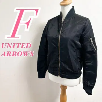 UNITED ARROWS MA-1 자켓 블랙 미들 사이즈 블루종
