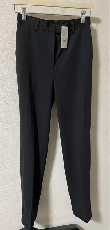 블랙 슬랙스 밑단 조정 가능