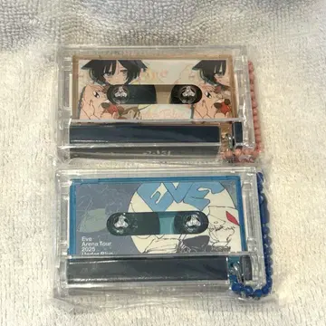 Eve Under Blue 복권 뮤직 키링 aqua pink