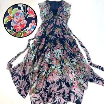 BCBG MAXAZRIA 꽃무늬 변형 롱 원피스