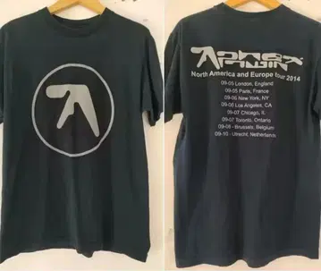 새상품 Aphex Twin 2014 투어 재현 티셔츠 에이프렉스 트윈