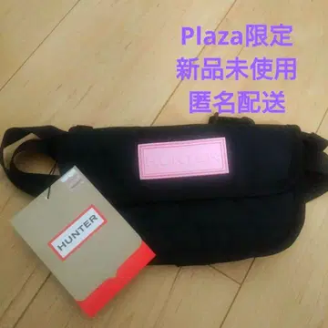 HUNTER Plaza 한정판 핑크 블랙 숄더