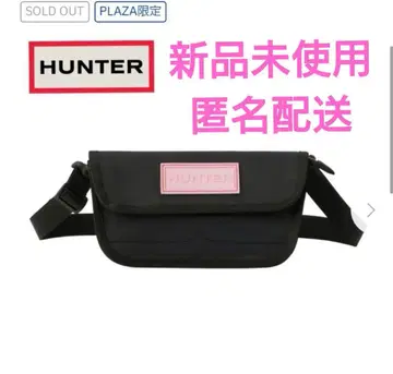 [미사용 새상품] HUNTER Plaza 한정판 핑크 블랙 숄더