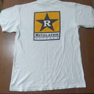 빈티지 90년대 라벨 티셔츠 REVELATION RECORDS M 사이즈