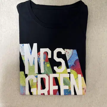 Mrs. GRREN APPLE ENSEMBL 티셔츠 프리 블랙