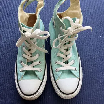 CONVERSE 하이컷 스니커즈 민트 그린