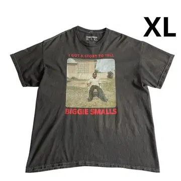 BIGGIE 티셔츠 XL 블랙 Notorious 비기 소년 SMALLS