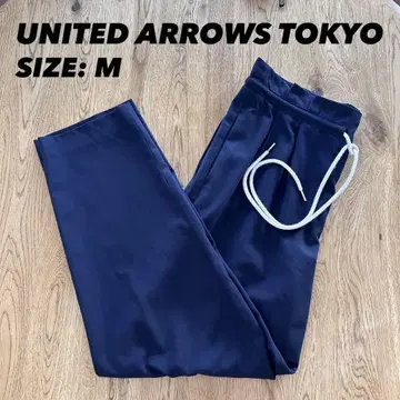 UNITED ARROWS TOKYO 드로스트 팬츠 네이비 사이즈 38