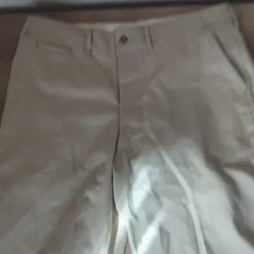 베이지 코튼 치노 팬츠