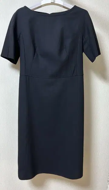 새상품급 요시에 이나바 반팔 원피스 네이비 9호 스티치