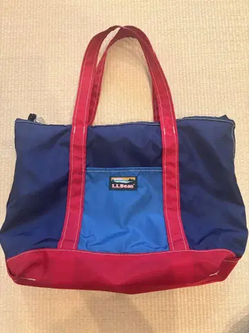 LLBean 토트백 네이비 빨간색