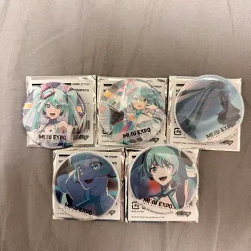 MIKU EXPO 10th Anniversary 캔뱃지 5종 세트