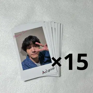 A! group 사노 아키야 Chameleon 폴라로이드풍 카드 15장