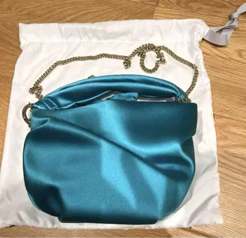 지미추 터콰이즈 블루 미니 백