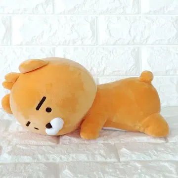 카카오프렌즈 라이언 누워있는 봉제 인형