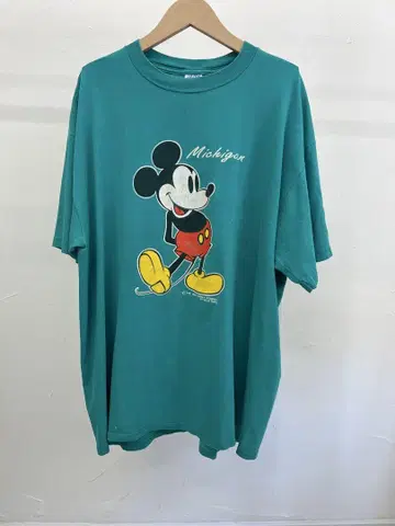 미키마우스 Michigan 티셔츠 90s