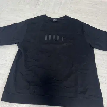 HUF 블랙 로고 티셔츠