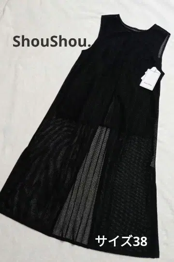 Shou Shou. 슬리브리스 원피스 사이즈 38 블랙