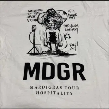 25th 한정판 말디 군 키요하루 MDGR 빅 티셔츠