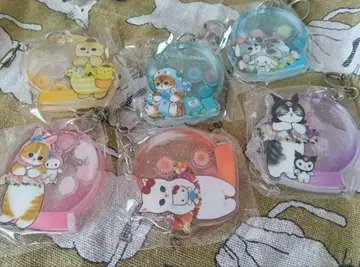 Sanrio 아크릴 플레이트 키링 6종 세트